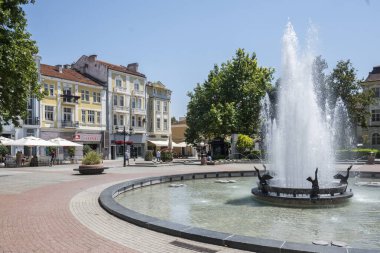PLOVDIV, BULGARIA - 6 Temmuz 2023: Bulgaristan 'ın Filibe kentinin şaşırtıcı Panoramik görünümü