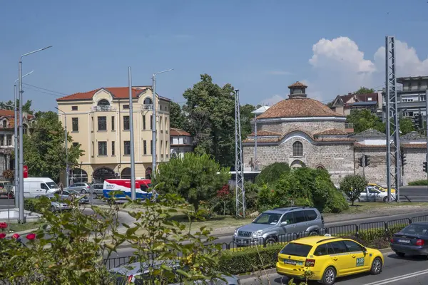 stock image PLOVDIV, BULGARIA - JULY 6, 2023: Amazing Panoramic view of center of city of Plovdiv, Bulgaria