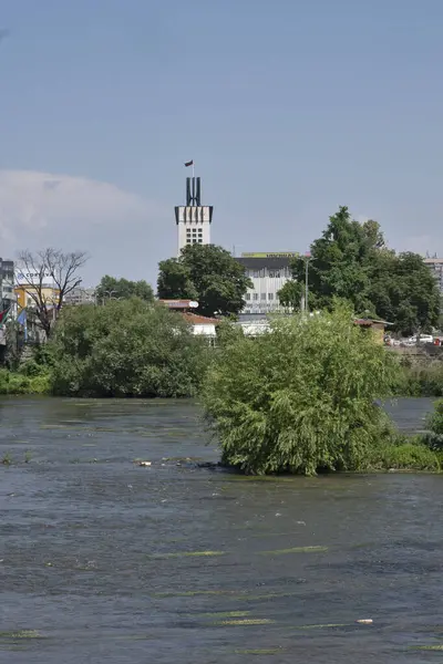 PLOVDIV, BULGARIA - 6 Temmuz 2023: Bulgaristan 'ın Filibe kentinin şaşırtıcı Panoramik görünümü