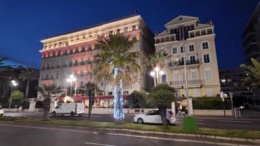 Güzel, FRANCE - 30 Ocak 2024: Nice, Provence Alpes-Cote d 'Azur, Fransa' nın panoramik manzarası
