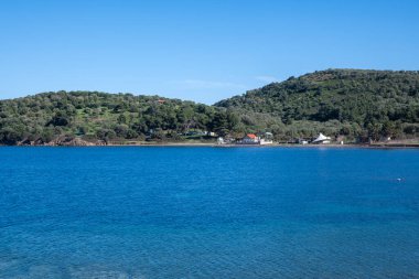 Amazing view of Kassandra coastline near near village of Xina, Chalkidiki, Central Macedonia, Greece clipart