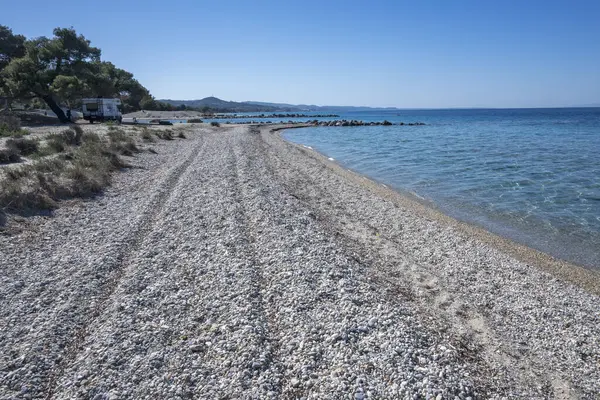 stock image Amazing view of Kassandra coastline near Lagoon Beach, Chalkidiki, Central Macedonia, Greece