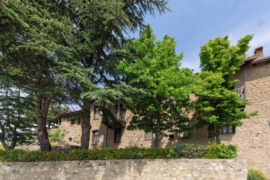 Meteora Manastırları, Teselya, Yunanistan 'ın Bahar Panoramik Manastırı