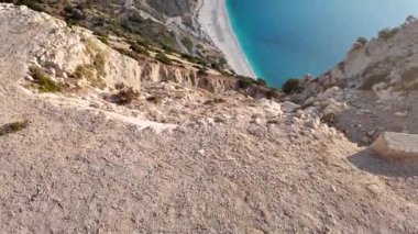 Myrtos Sahili, Cephalonia, İyon Adaları, Yunanistan