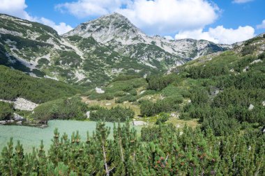 Bulgaristan 'ın Banderitsa Gölü çevresindeki Pirin Dağı' nın şaşırtıcı yaz manzarası