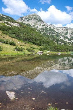 Bulgaristan 'ın Banderitsa Gölü çevresindeki Pirin Dağı' nın şaşırtıcı yaz manzarası
