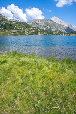 Bulgaristan 'ın Banderitsa Gölü çevresindeki Pirin Dağı' nın şaşırtıcı yaz manzarası