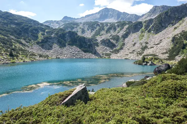 stock image Amazing Summer view of Pirin Mountain around Fish Banderitsa Lake, Bulgaria