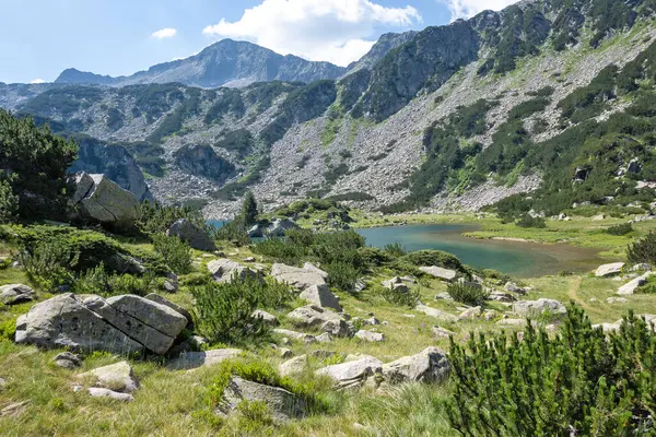 stock image Amazing Summer view of Pirin Mountain around Fish Banderitsa Lake, Bulgaria