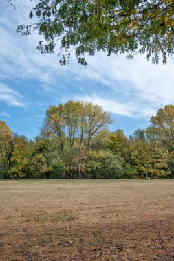 Bulgaristan 'ın Sofya kentindeki South Park' ın şaşırtıcı sonbahar manzarası