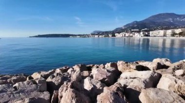 MENTON, FRANCE - 27 HAZİRAN 2024: Menton, Provence Alpes-Cote d 'Azur, Fransa