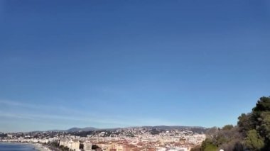 Nice, Provence Alpes-Cote d 'Azur, Fransa' nın panoramik manzarası