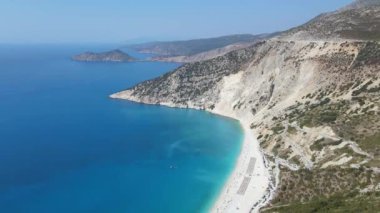 Myrtos Sahili, Cephalonia, İyon Adaları, Yunanistan