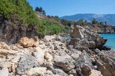 Amazing view of Pessada Beach, Cephalonia, Ionian Islands, Greece clipart