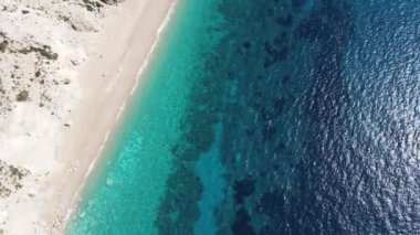 Platia Ammos Plajı, Cephalonia, İyon Adaları, Yunanistan