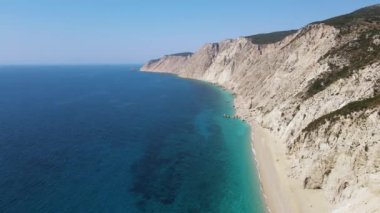 Platia Ammos Plajı, Cephalonia, İyon Adaları, Yunanistan