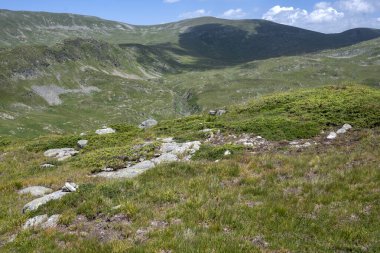 Bulgaristan 'ın Kalin tepeleri yakınlarındaki Rila Dağı' nın İnanılmaz Yaz Manzarası