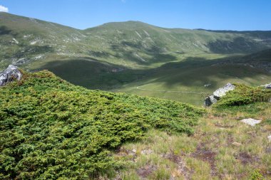 Bulgaristan 'ın Kalin tepeleri yakınlarındaki Rila Dağı' nın İnanılmaz Yaz Manzarası