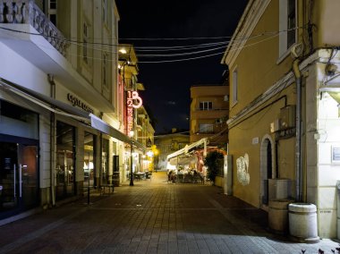 PLOVDIV, BULGARIA - 6 Eylül 2026: Bulgaristan 'ın Plovdiv kentinin İnanılmaz Gece Panoraması