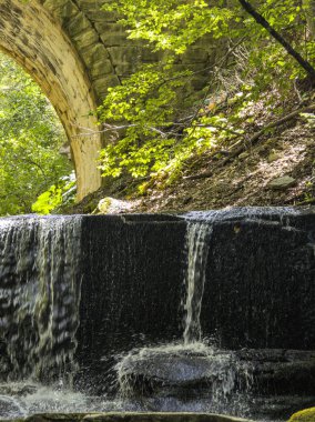 Panorama of Sitovo waterfall at Rhodopes Mountain, Plovdiv region, Bulgaria clipart