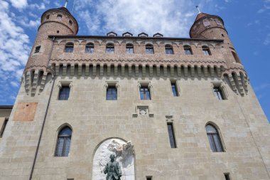 Eski şehir Lozan 'ın Panoraması, Vaud Kantonu, İsviçre