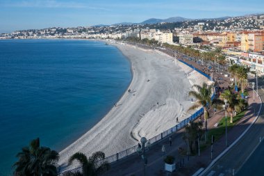 Nice, Provence Alpes-Cote d 'Azur, Fransa' nın panoramik manzarası