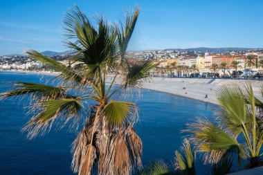 Nice, Provence Alpes-Cote d 'Azur, Fransa' nın panoramik manzarası