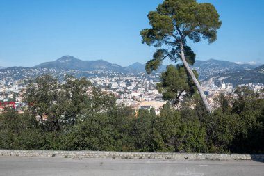Nice, Provence Alpes-Cote d 'Azur, Fransa' nın panoramik manzarası