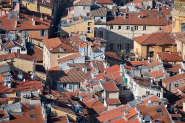 Nice, Provence Alpes-Cote d 'Azur, Fransa' nın panoramik manzarası
