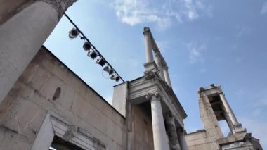 Bulgaristan'ın Plovdiv kentindeki Philippopolis Antik Roma tiyatrosunun kalıntıları