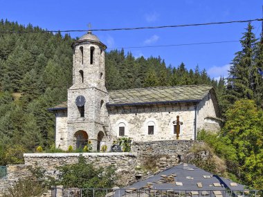 Bulgaristan 'ın Filibe Bölgesi, Otantik 19. yüzyıl evleriyle Sitovo Köyü Panoraması