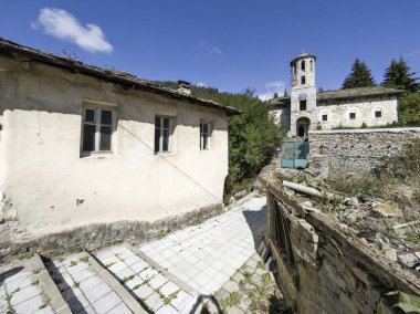 Bulgaristan 'ın Filibe Bölgesi, Otantik 19. yüzyıl evleriyle Sitovo Köyü Panoraması