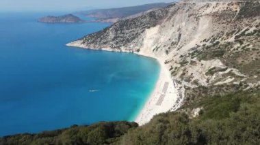 Myrtos Sahili, Cephalonia, İyon Adaları, Yunanistan