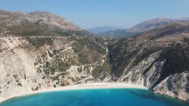 Myrtos Sahili, Cephalonia, İyon Adaları, Yunanistan