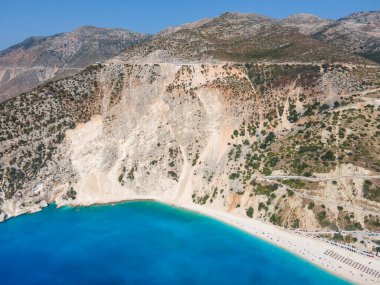 Amazing view of Myrtos Beach, Cephalonia, Ionian Islands, Greece clipart