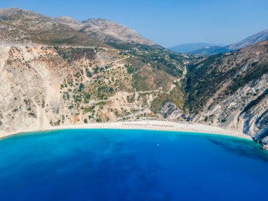 Amazing view of Myrtos Beach, Cephalonia, Ionian Islands, Greece clipart