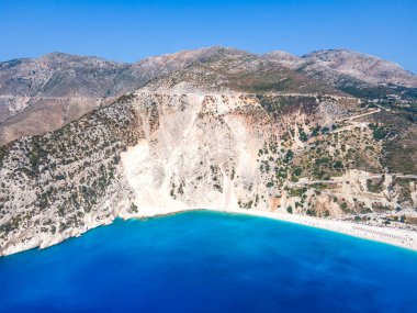 Amazing view of Myrtos Beach, Cephalonia, Ionian Islands, Greece clipart