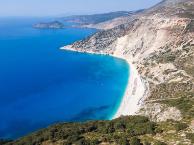 Myrtos Sahili, Cephalonia, İyon Adaları, Yunanistan