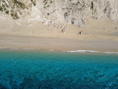 Platia Ammos Plajı, Cephalonia, İyon Adaları, Yunanistan