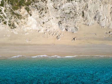 Platia Ammos Plajı, Cephalonia, İyon Adaları, Yunanistan