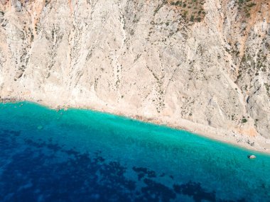 Platia Ammos Plajı, Cephalonia, İyon Adaları, Yunanistan
