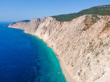 Platia Ammos Plajı, Cephalonia, İyon Adaları, Yunanistan