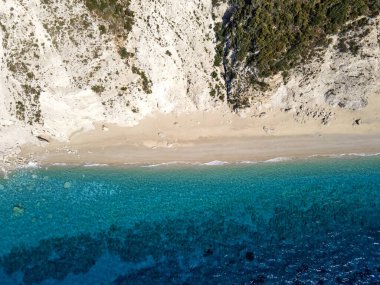 Platia Ammos Plajı, Cephalonia, İyon Adaları, Yunanistan