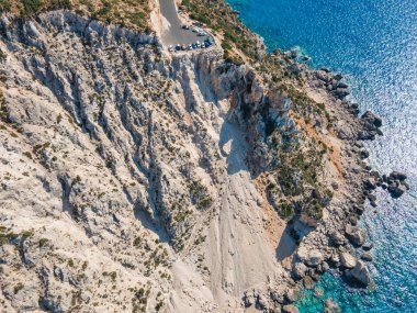 Platia Ammos Plajı, Cephalonia, İyon Adaları, Yunanistan