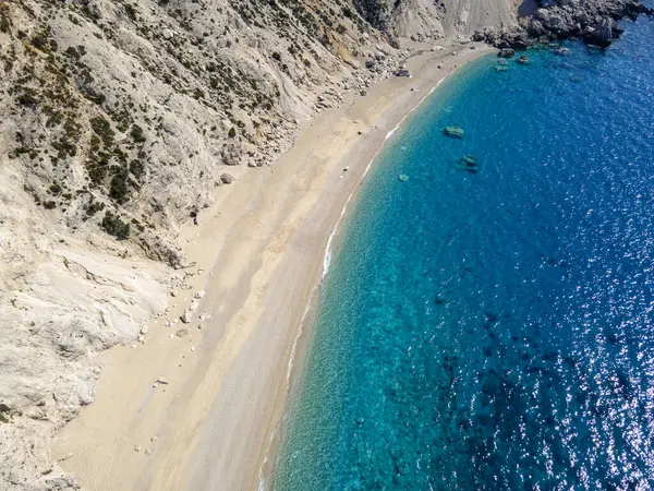 Platia Ammos Plajı, Cephalonia, İyon Adaları, Yunanistan