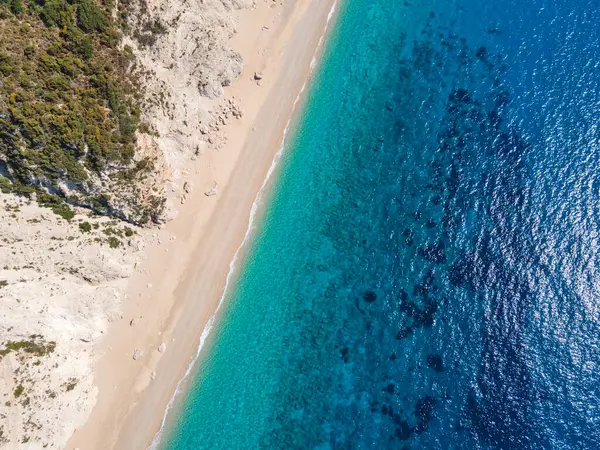 Platia Ammos Plajı, Cephalonia, İyon Adaları, Yunanistan