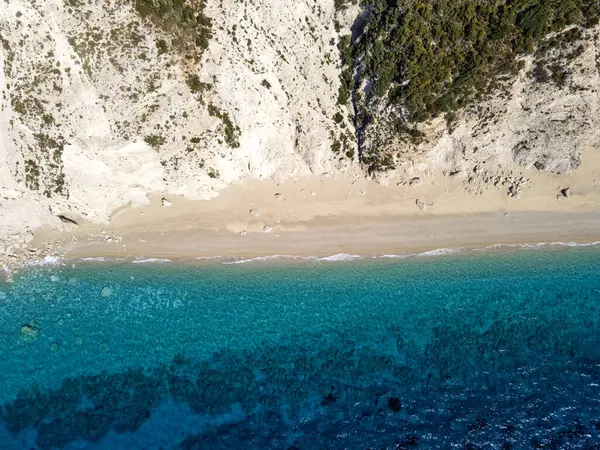 stock image Amazing view of Platia Ammos Beach, Cephalonia, Ionian Islands, Greece