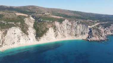 Platia Ammos Plajı, Cephalonia, İyon Adaları, Yunanistan