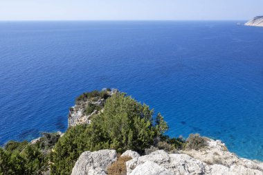 Platia Ammos Plajı, Cephalonia, İyon Adaları, Yunanistan