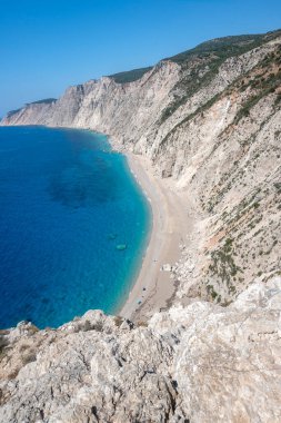 Platia Ammos Plajı, Cephalonia, İyon Adaları, Yunanistan